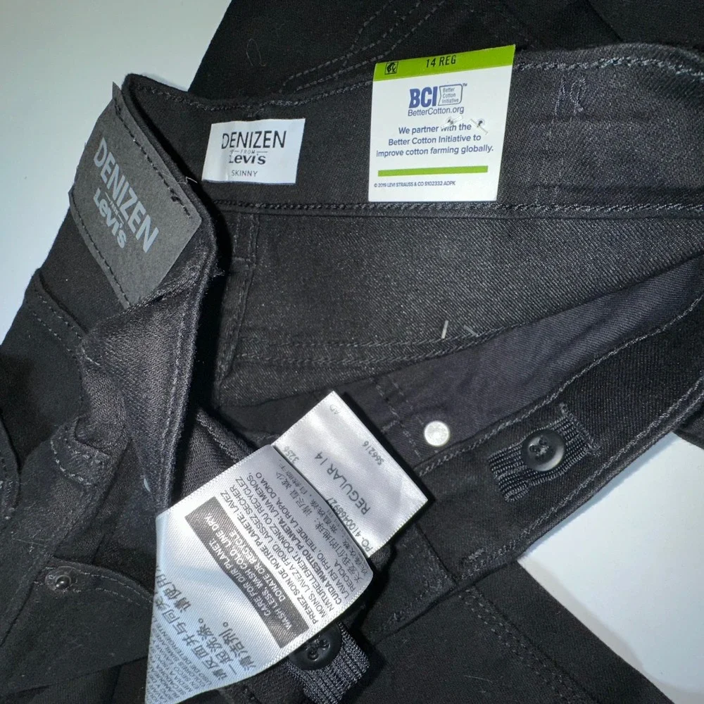 Denizen Levi's Boys' 14 Reg Skinny Black Jeans - Flex Slim Fit School New‎